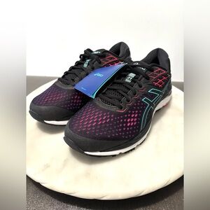 New Asics Gel Cumulus 21 Black Laser Pink running training Women trainer Size 10